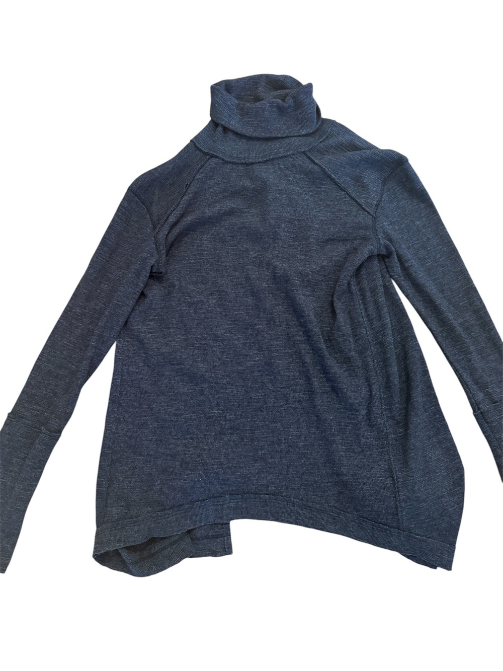We The Free Charcoal Cozy Turtleneck Sweater with split back